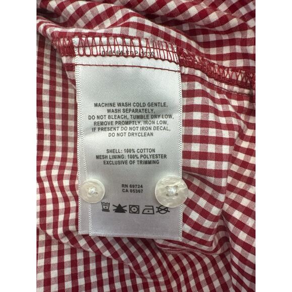 FSU Florida State Seminoles Columbia PFG Red Checked Gingham Men’s XL - Picture 7 of 7